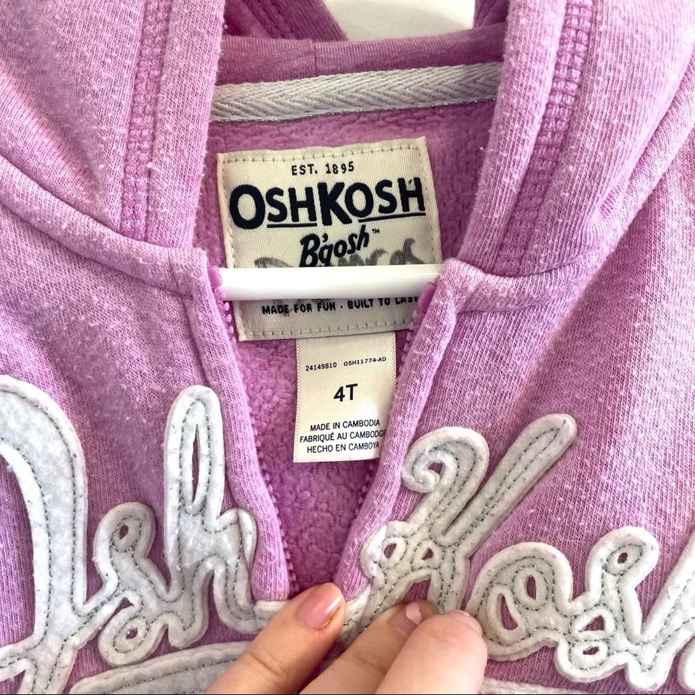 OshKosh B’gosh✨ Girls Hoodie, Purple, 4T